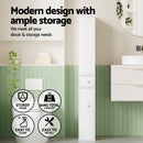 Artiss Bathroom Cabinet Storage Slim Organiser Drawer Toilet Corner 135cm White-5