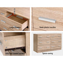 Artiss 6 Chest of Drawers - VEDA Pine-7