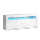 Artiss Entertainment Unit TV Cabinet LED 160cm White Anna-3