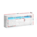 Artiss Entertainment Unit TV Cabinet LED 160cm White Anna-4