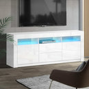 Artiss Entertainment Unit TV Cabinet LED 160cm White Anna-1