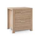 Artiss Bedside Table 2 Drawers - MAXI Pine-2