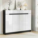 Artiss Shoe Rack Cabinet Storage 120cm w/ Drawer - White Lydia-1
