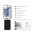 Artiss Bedside Table LED 3 Drawers - COLEY Black-5