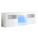 Artiss Entertainment Unit TV Cabinet LED 160cm White Bobi-3