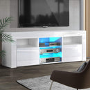 Artiss Entertainment Unit TV Cabinet LED 160cm White Bobi-1