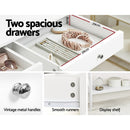 Artiss Console Table 2 Drawers 100CM White Chole-8