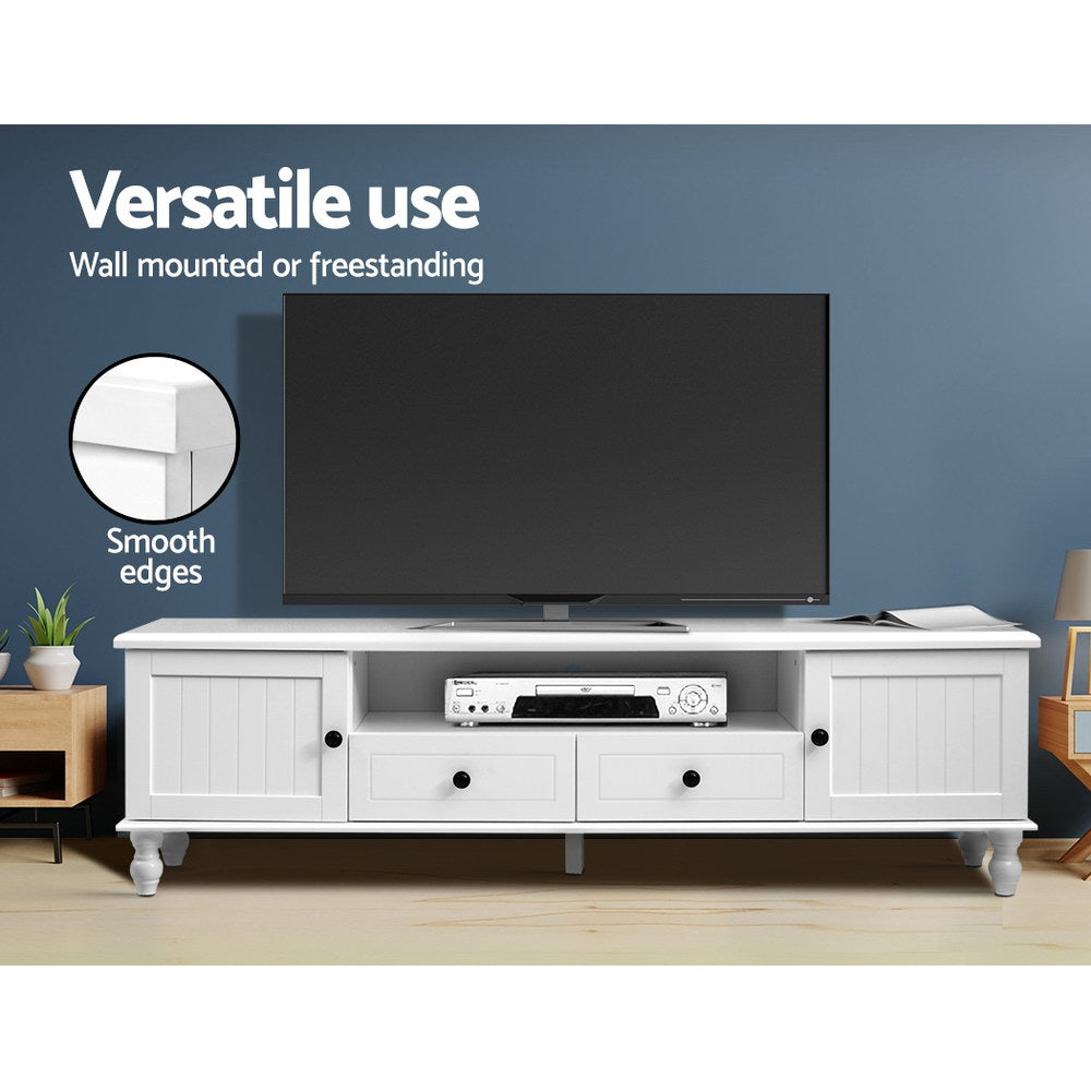 Artiss TV Cabinet Entertainment Unit 160cm White Kubi