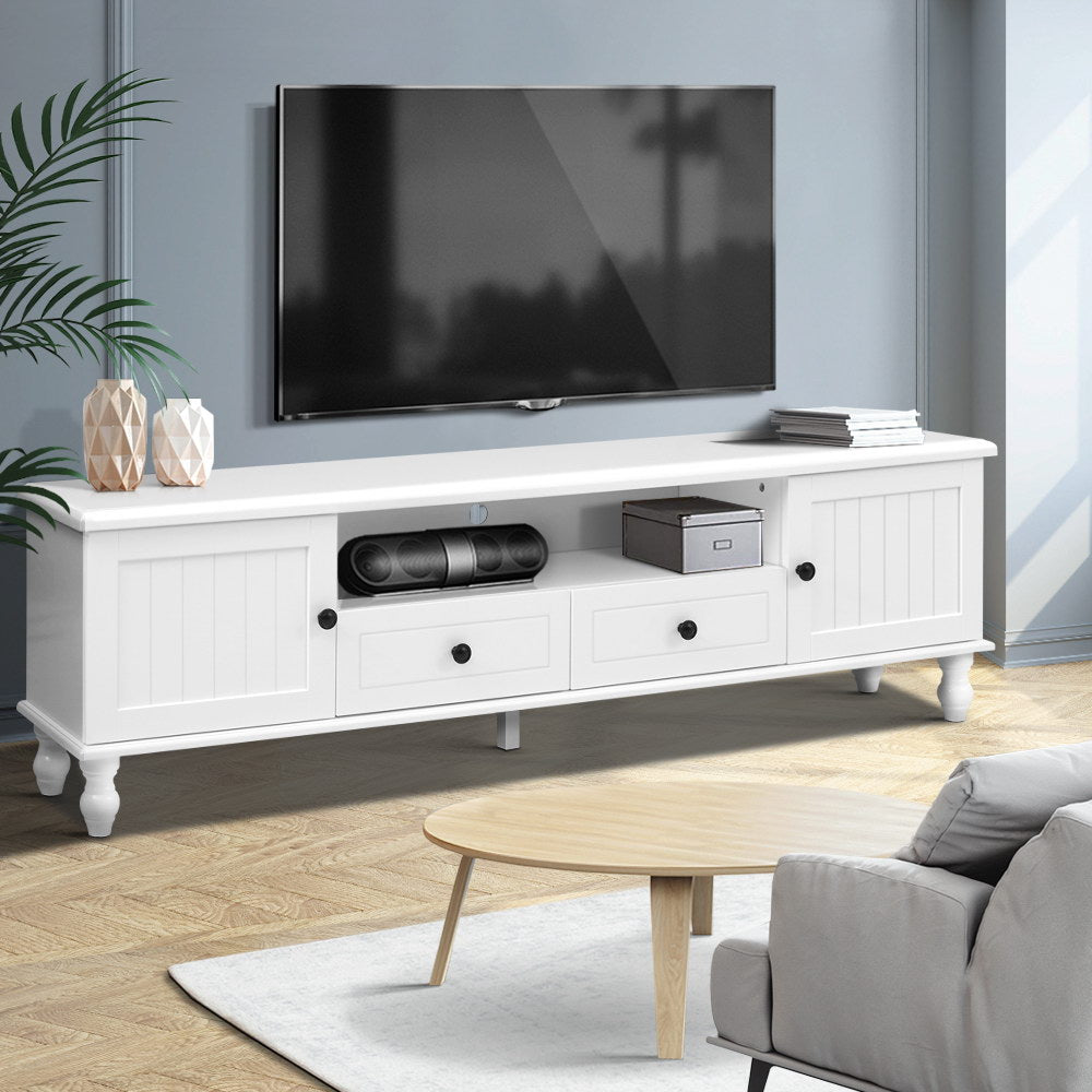 Artiss TV Cabinet Entertainment Unit 160cm White Kubi