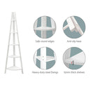 Artiss Bookshelf Corner Shelf 5 Tiers - CANE White-7
