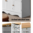 Artiss Buffet Sideboard 3 Doors - BERNE White-7