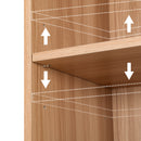 Artiss Bookshelf 7 Tiers MILO Pine-6