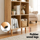 Artiss Bookshelf Bookcase 4 Tiers LEOR Pine-8
