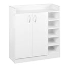 Artiss Shoe Rack Cabinet 21 Pairs Adjustable Shelves White Clair-3