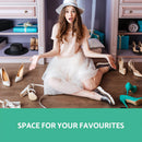 Artiss Shoe Rack Cabinet 21 Pairs Adjustable Shelves White Clair-5