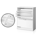 Artiss Shoe Rack Cabinet Adjustable Shelves 24 Pairs White Iris-5