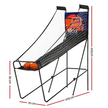 Arcade Basketball Game Hoop LED Electronic Scorer Single Shot Indoor Kid Adult - 0