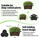 Green Fingers 5 Tier Vertical Garden Planter, Stackable Planters with 4 Wheels, Black, Raised Garden Bed, Garden Tower Indoor Outdoor, Auto Drainage System, for Strawberries, Herbs, Flower, Vegetables-7