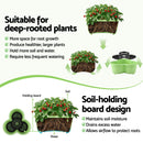 Green Fingers 5 Tier Vertical Garden Planter, Stackable Planters with Wheels, Light Green, Garden Bed, Garden Tower Indoor Outdoor, Auto Drainage System, for Strawberries, Herbs, Flowers, Vegetables-7
