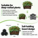 Green Fingers 5 Tier Vertical Garden Planter, Stackable Planters with 4 Wheels, Grey, Raised Garden Bed, Garden Tower Indoor Outdoor, Auto Drainage System, for Strawberries, Herbs, Flower, Vegetables-7