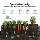 Green Fingers 2-in-1 Raised Garden Bed Kit, 240cm/120cm| 77cm Extra Deep Ergonomic Planter Box | Protect Your Back | Galvanised Steel Vegetable Flower Pot for Outdoor Garden | Includes Gloves & Pegs-6