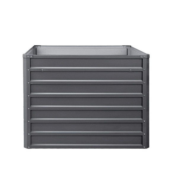 Green Fingers 2x Garden Bed 100x100x77cm Planter Box Raised Container Galvanised