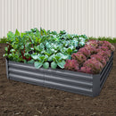 Green Fingers 2x Garden Bed 150x90cm Planter Box Raised Container Galvanised Herb-8