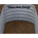 Green Fingers Garden Bed 160X80X42cm Oval Planter Box Raised Container Galvanised-5