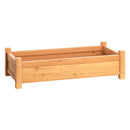 Green Fingers Garden Bed 65x33x16cm Wooden Planter Box Raised Container Growing-1