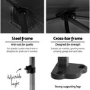 Instahut Gazebo 3x3 Pop Up Marquee Folding Tent Wedding Gazebos Camping Outdoor Shade Canopy Black-4