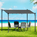 Instahut Gazebo Marquee 3m Outdoor Event Wedding Tent Camping Party Shade Iron Art Canopy Grey-1