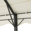 Instahut Gazebo Marquee 4x3m Outdoor Event Wedding Tent Camping Party Shade Iron Art Canopy Beige-4