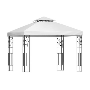 Instahut Gazebo 3x3m Marquee Outdoor Wedding Party Event Tent Home Iron Art Shade White