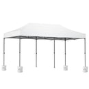 Instahut Gazebo Pop Up Marquee 3x6 Folding 500D Wedding Tent Base Pod White-2