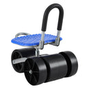 Gardeon Garden Stool Seat Foldable with Wheels Blue-6