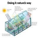 Green Fingers Greenhouse 1.9x1.9x1.83M Aluminium Polycarbonate Green House Garden Shed-5