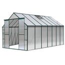 Green Fingers Greenhouse 4.43x2.44x2.15M Aluminium Polycarbonate Green House Garden Shed-1