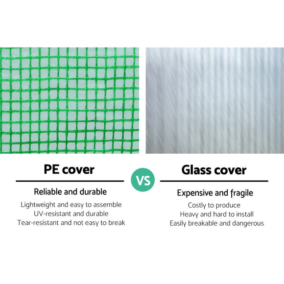 Green Fingers Greenhouse 6x3x2M Walk in Green House Tunnel Plant Garden Shed Dome