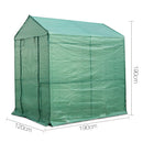 Green Fingers Greenhouse 1.2x1.9x1.9M Walk in Green House Tunnel Plant Garden Shed 4 Shelves-2