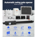 LockMaster Single Swing Gate Opener 500KG 10W Solar Panel-4
