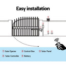LockMaster Single Swing Gate Opener 500KG 10W Solar Panel-7