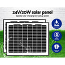 Lockmaster Dual Swing Gate Opener 800KG 20W Solar Panel-5