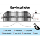 Lockmaster Dual Swing Gate Opener 800KG 20W Solar Panel-6