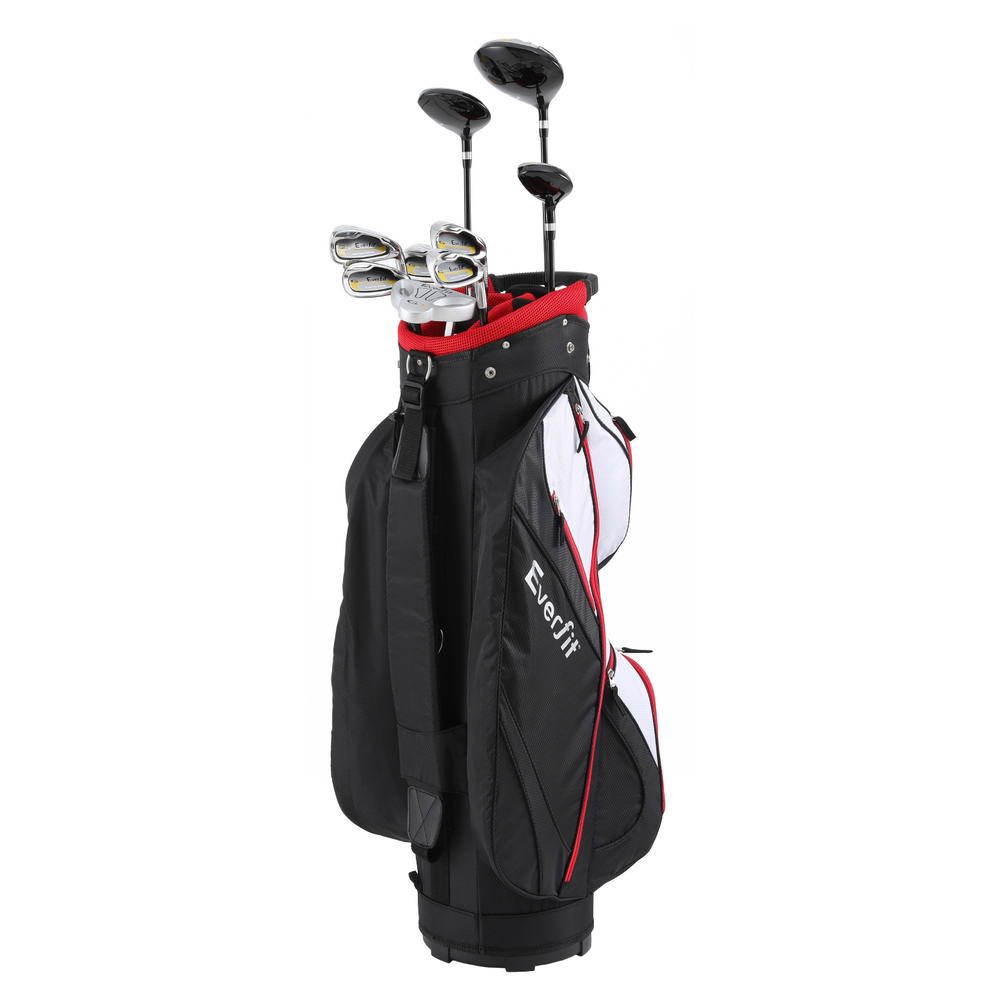 Everfit Golf Clubs Set Men Right Handed Golf Wedges Alloy Driver Golf Stand Bag