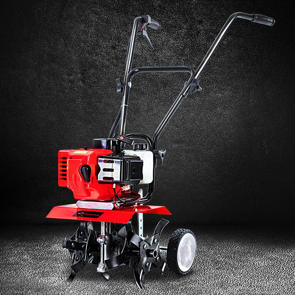 Giantz 65CC Tiller Rototiller Garden Cultivator 4 Blades Soil Power Rotary Hoe