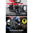 Giantz 65CC Tiller Rototiller Garden Cultivator 6 Blades Soil Power Rotary Hoe-5