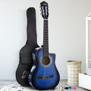 Alpha 34 Inch Classical Guitar Wooden Body Nylon String Beginner Kids Gift Blue-7