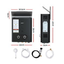 Devanti Portable Gas Water Heater LPG-powered System Black-2