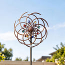 Gardeon Garden Windmill Metal Wind Spinner Double Layer 190cm Bronze-1