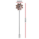 Gardeon Garden Windmill Double Layer Metal Wind Spinner 190cm Bronze-3